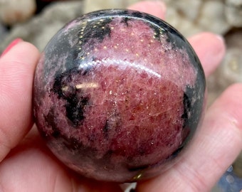 Sphère de rhodonite 3/4lb