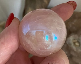 Sphère de quartz rose Angel Aura 1/3 lb