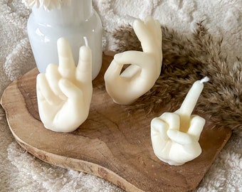 Handkerzen aus Rapswachs