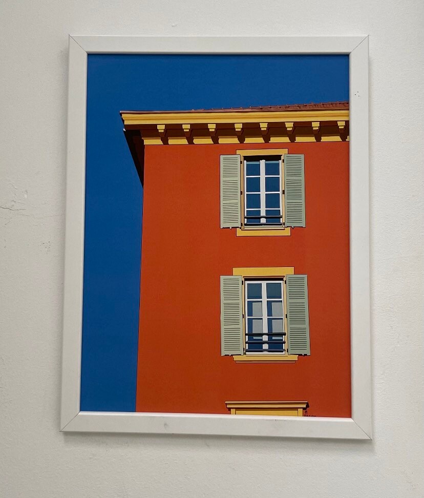 Affiches de Façade La Ville Nice Fait Main à Partir d'une Peinture Originale