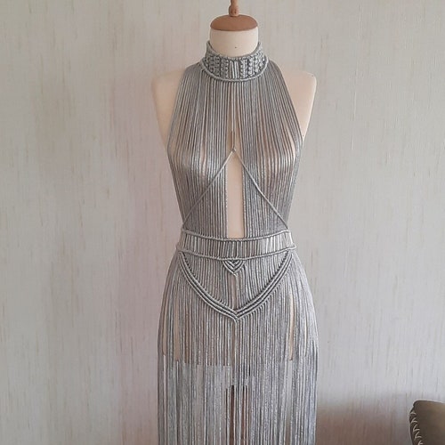 Macrame Dress Athy Festival Outfit Rave Outfit Etsy