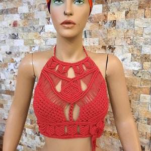 Macrame top, Festival outfit woman, Festival Top, Macrame dress, Burning man Outfit woman, Goddess outfit, Macrame Wedding Dress,Rave Outfit