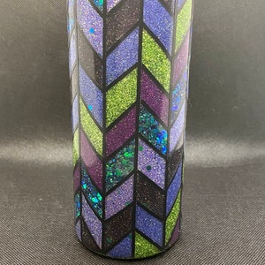 Custom Tangram Glitzer Becher