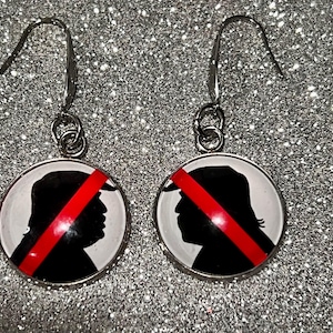Anti Trump Dangle Earrings: Political Statement Jewelry
