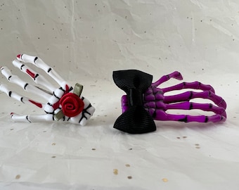 Skelett Hand Haarspangen