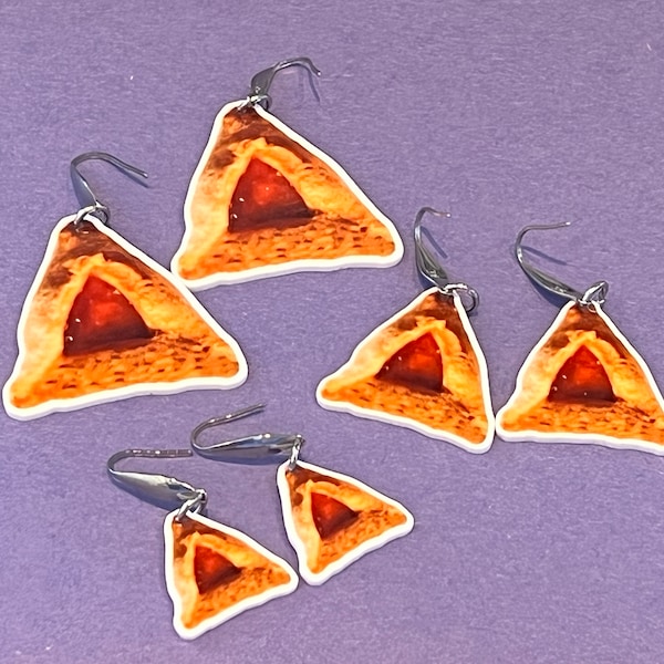 Hamantaschen Earrings, Purim Earrings