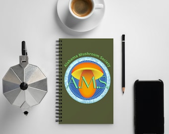 Alabama Mushroom Society Spiral notebook