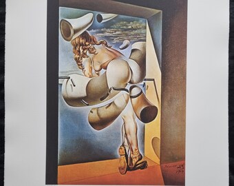 Salvador Dalí "Joven Virgen Autosodomizada por los Cuernos de su Castidad" Edición Offset (Litografía Dalí # Arte Moderno)