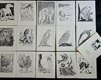 Genummerde editie, geïllustreerd door Pablo Picasso. Afmetingen: 25 x 33 cm.