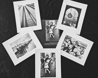 Alfred Eisenstaedt Art Edition: een eerbetoon aan Alfred Eisenstaedt met 5 monochrome prints. Formaat 24 x 30 cm.