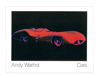 Andy Warhol "Mercedes Benz Formule I W 196 R, 1954" Vintage kleurenposter. Formaat 90 x 70 cm. 35,4" x 27,5"