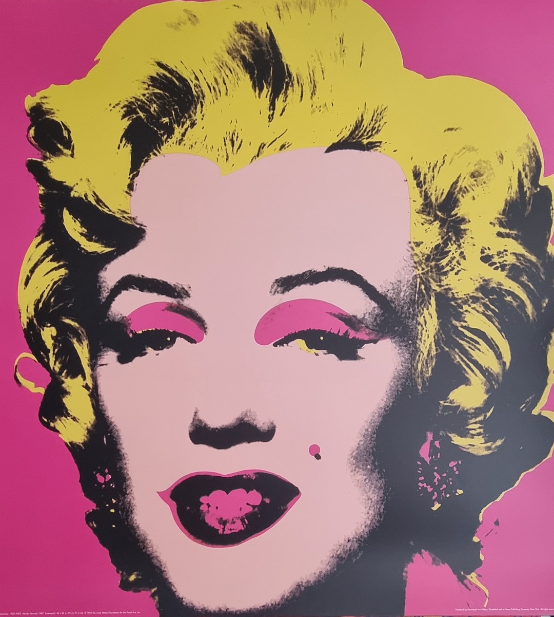 Andy Warhol marilyn Monroe 1967 Vintage Poster Etsy