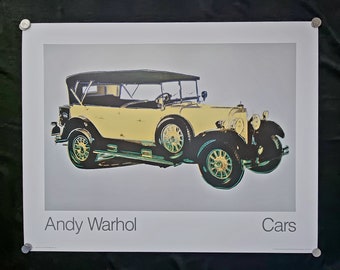 Andy Warhol "Mercedes TYP 400, 1925, 1986" Afmetingen 90 x 70 cm. 35,4" x 27,5" Vintage full colour poster
