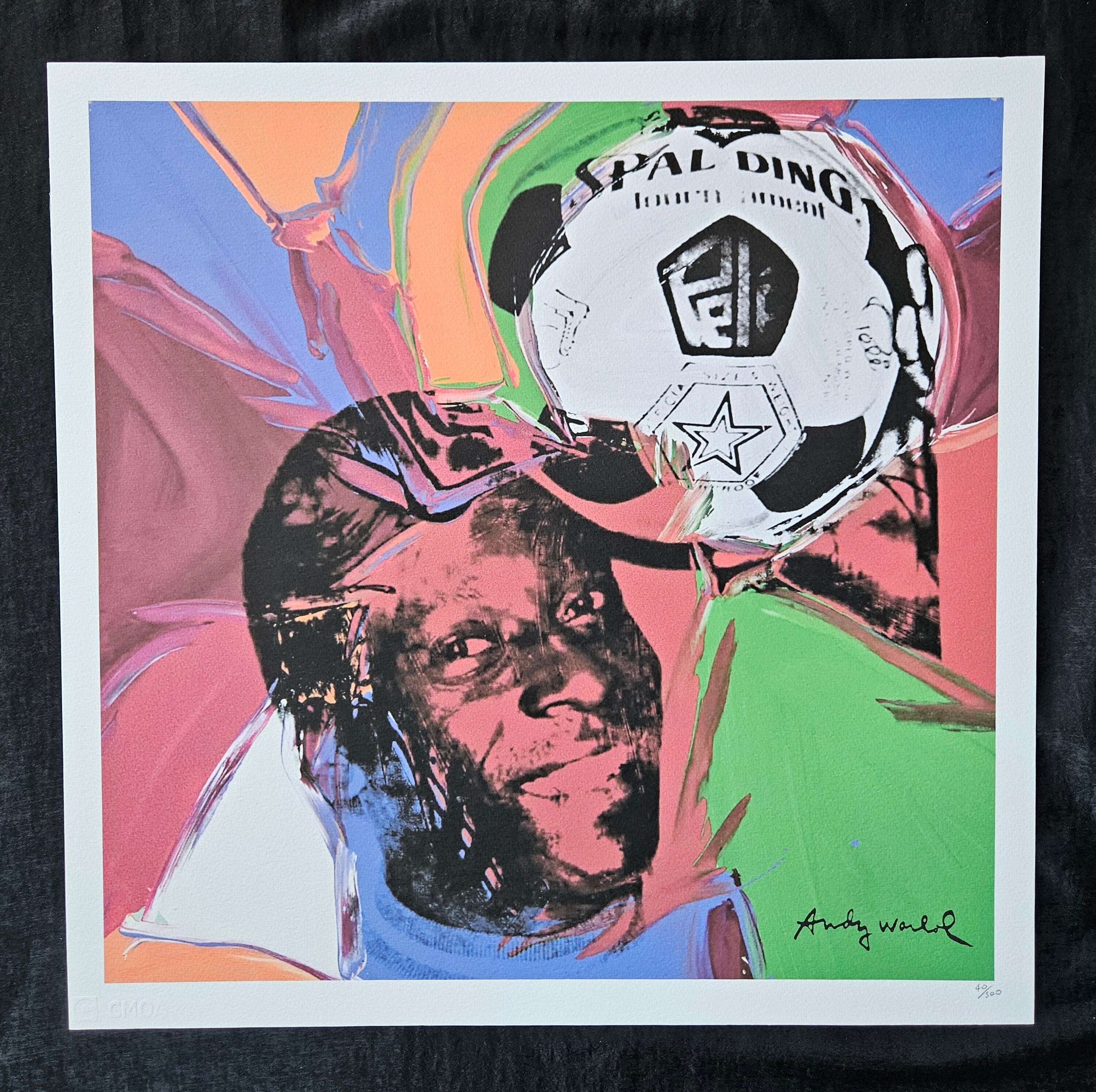 Pop Art Collection. Andy Warhol Offset Print Pelé Dimensions 56 X