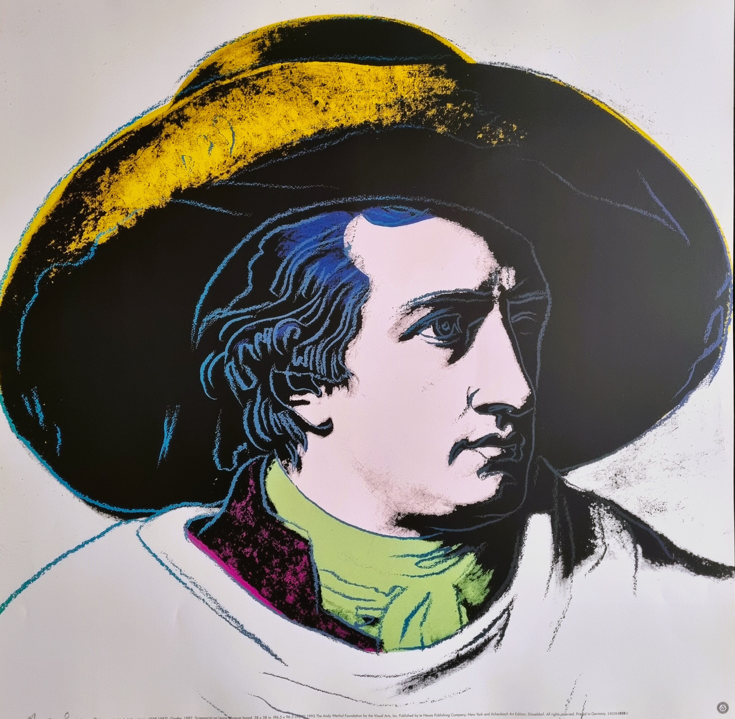 Andy Warhol goethe 1982 Dimensions 66 X 66 Cm. 