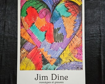 Jim Dine "Heart" Gallerie Maeght Parijs Vintage poster