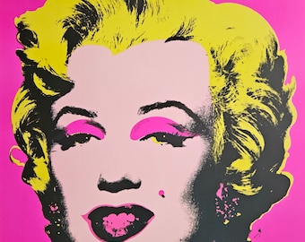 Andy Warhol "Marilyn Monroe Pink, 1967" Vintage Poster, Formaat 65 x 65 cm