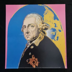 Andy Warhol "Fredrick the great, 1986" Dimensioni 66x66 cm. Poster vintage  Andy Warhol Foundation