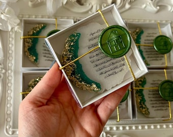 Ayatul Kursi Magnet Favors, Islamic Wedding, Bridal Shower, Personalized Gift