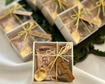 Bulk Coffee and Chocolate Box Favors, Wedding Gift Box Set, Bridal Shower Keepsake
