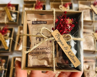 Coffee and Chocolate Favors for Guests, Turkish Coffee, Wedding and Bridal Shower Gifts, Baby Shower Favors,Wedding Favors For Guest in Bulk