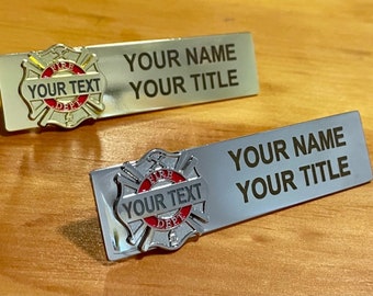 Firefighter Name Tag