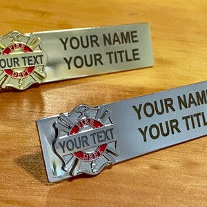 Firefighter Name Tag image 1