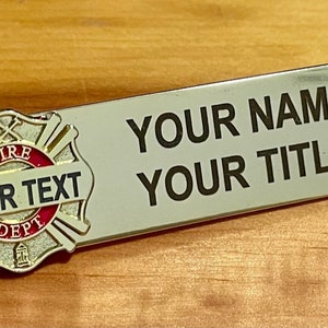 Firefighter Name Tag image 5