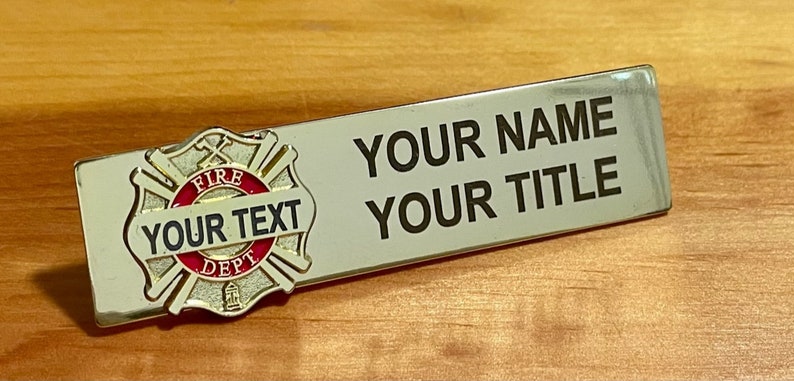 Firefighter Name Tag image 5