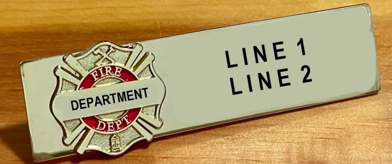 Firefighter Name Tag image 3