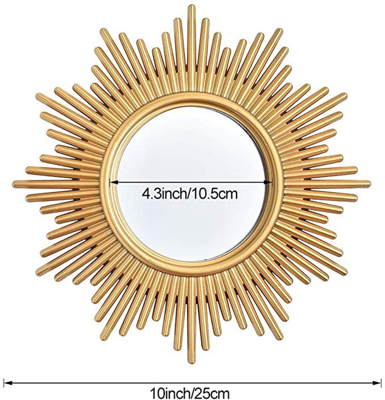 Set of 3 Wallmounted Decorative Mirrors Small Wall Mirror Etsy