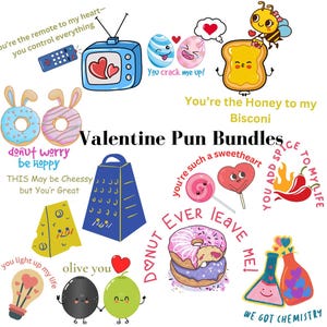 Lot de jeux de mots pour la Saint-Valentin, des cliparts Saint-Valentin, autocollant doux Saint-Valentin, clipart amour mignon imprimable, aquarelle mignon courrier de la Saint-Valentin PNG