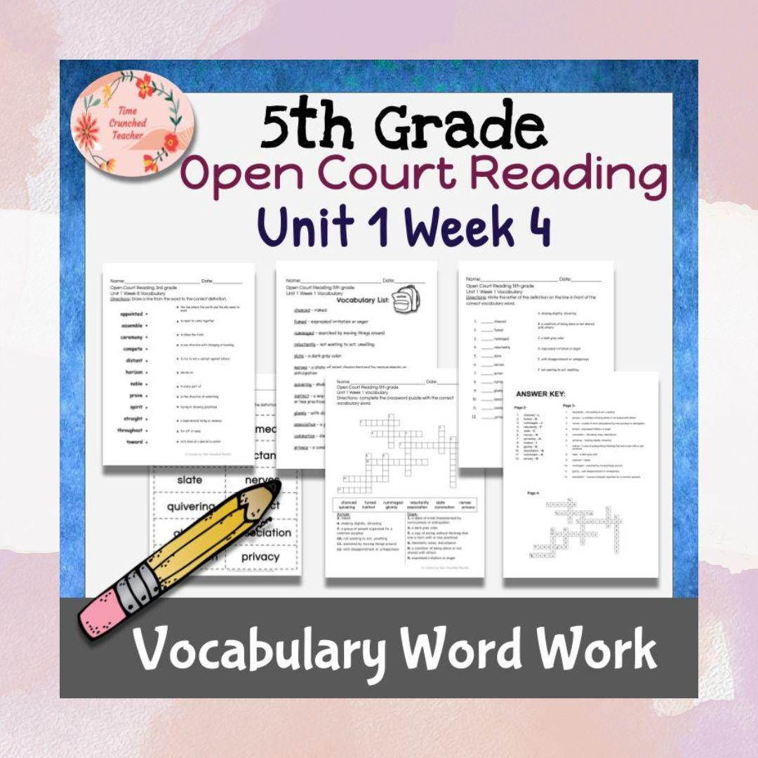 Open Court Reading | 5th Grade Open Court Reading | Open Court Reading ...