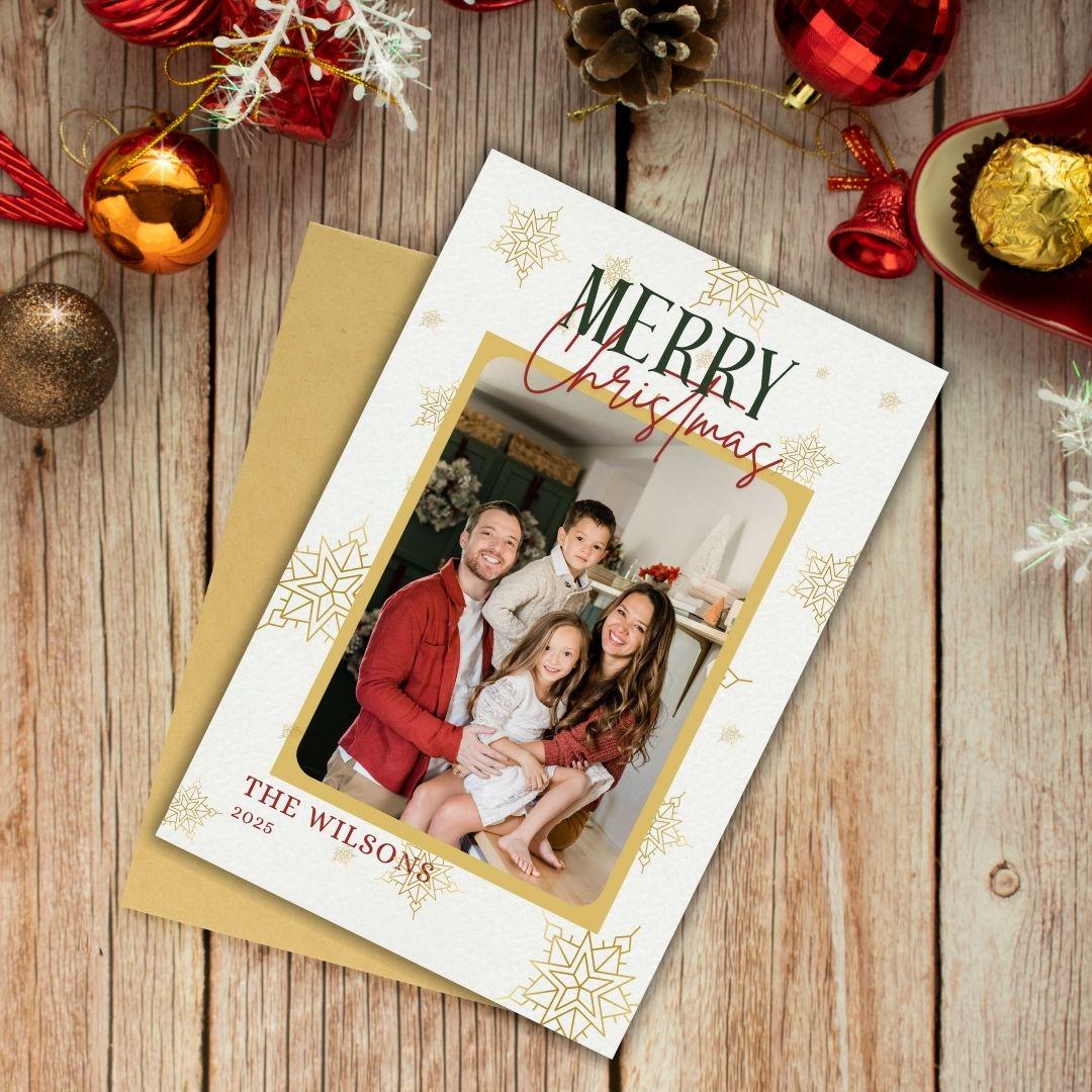 Editable Photo Christmas Card | Canva Template (digital Download) - Etsy