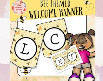 Bee Classroom Banner: "Welcome to the Hive" Printable Decor (PDF Download)