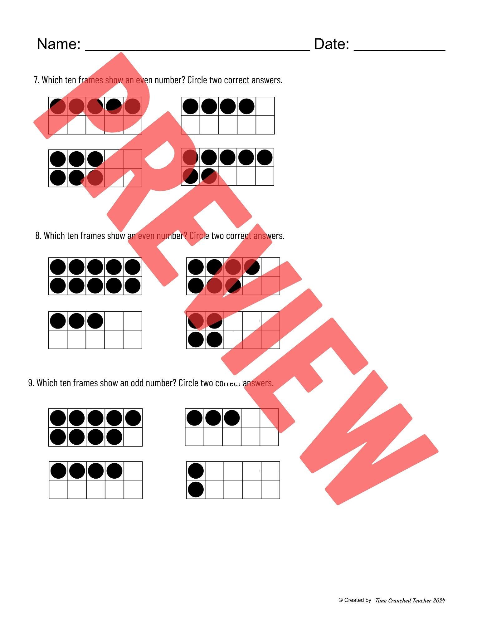 Printable 2nd Grade Go Math Ch. 4 : Equal Groups | Math Practice Test ...