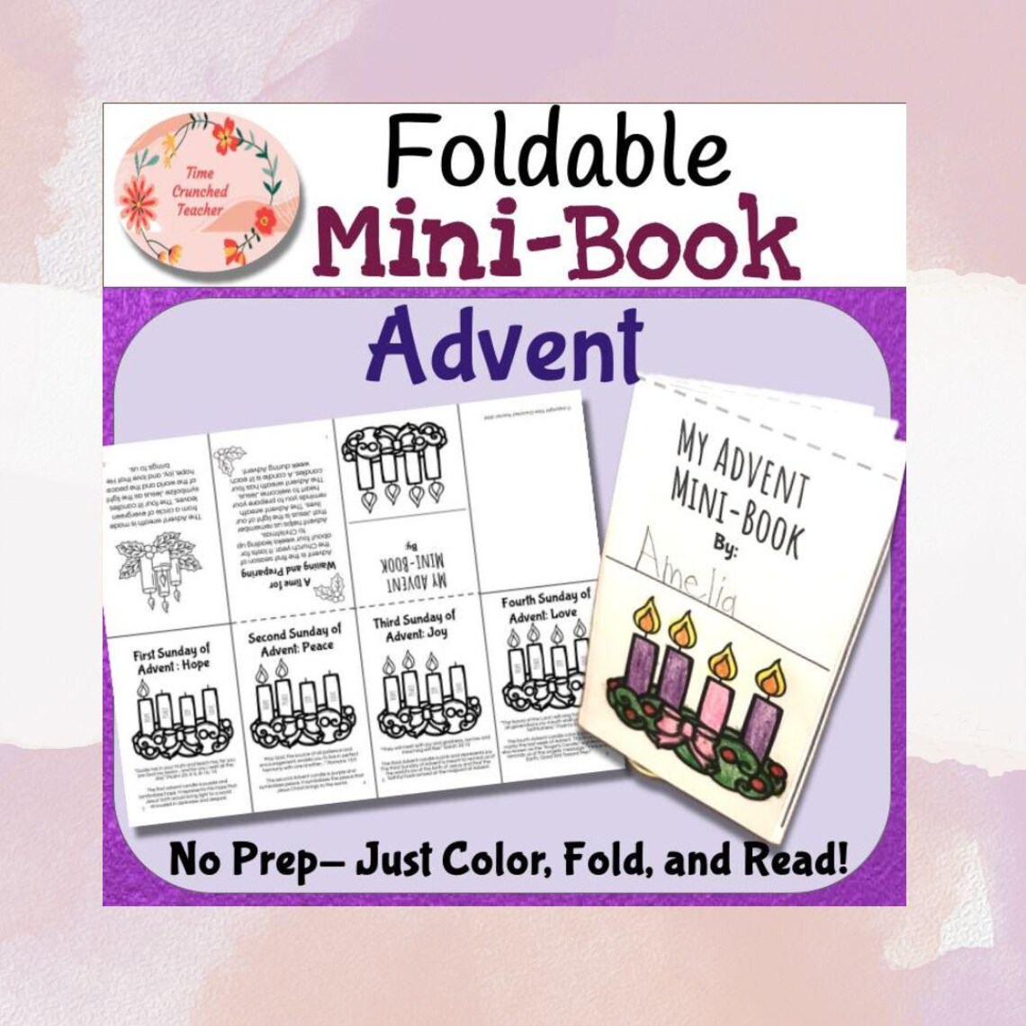 Printable Advent Mini Book Advent Activity For Kids Advent Craft Printable Advent Mini Book Advent Activity For Kids Advent Craft