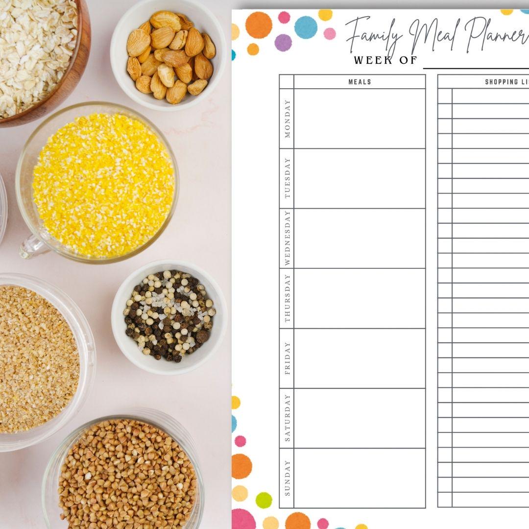Meal Planner Printable, Weekly Food Diary, Meal Tracker, Food Journal ...