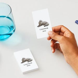 Calendrier personnalisé au format A4, A6, carte postale, personnalisez votre calendrier
