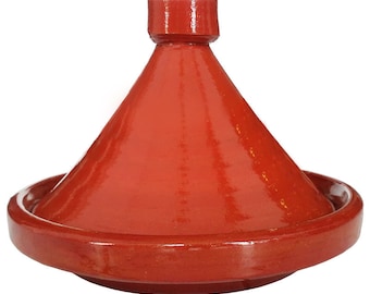 Tajine Tajine Taschin 30 cm Casserole marocaine faite à la main sans plomb Pot en argile peinte à la main du Maroc Pot de cuisson à induction Tajine Sindbad