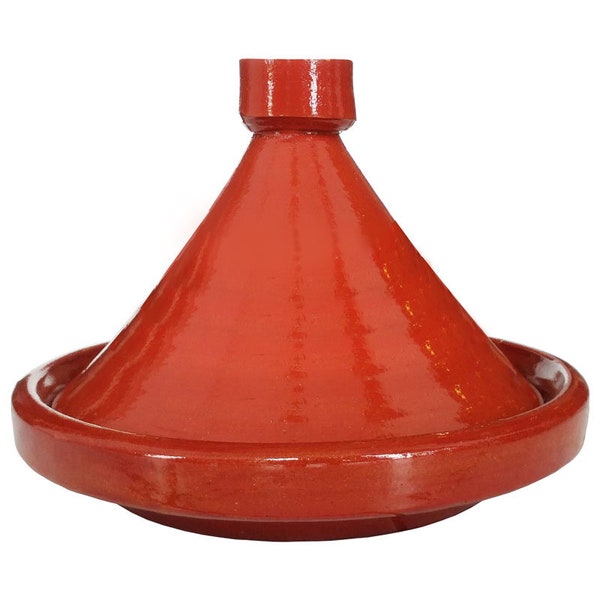 Tajine Tagine Taschin 30 cm handgemaakte loodvrije Marokkaanse braadpan handbeschilderde kleipot uit Marokko pot inductiekoken Tajine Sinbad