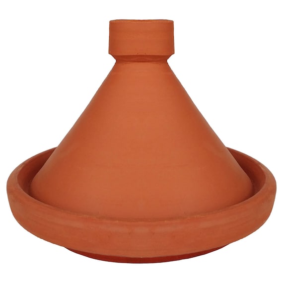Tajine Tagine Taschin 30cm Handgemacht Bleifrei unglasiert marokkanische Schmortopf Ton-Topf Marokko Induktion Kochtajine Alibaba Natur