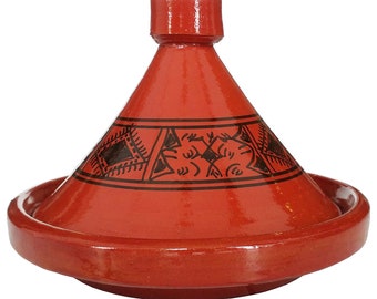 Tajine Tagine Taschin 30 cm Handmade Lead-free Moroccan Stew Pot Handpainted Clay Pot from Morocco Pot Induction Cooking Tajine Sawira