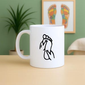 Reflexology Mug, Reflexologist Gift, Reflexology Queen Mug, Gifts for Reflexologists, Reflexology, Wellbeing