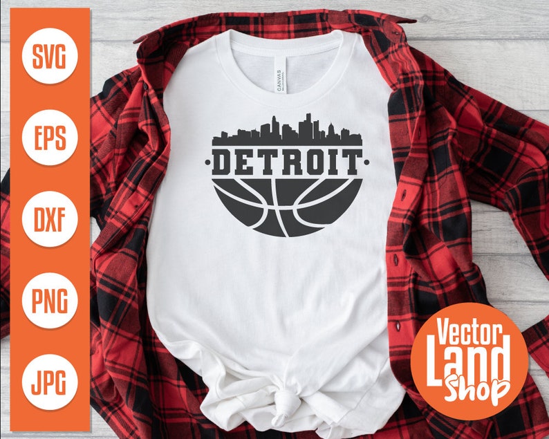 Detroit Basketball Svg Detroit Svg Basketball Team Logo Etsy