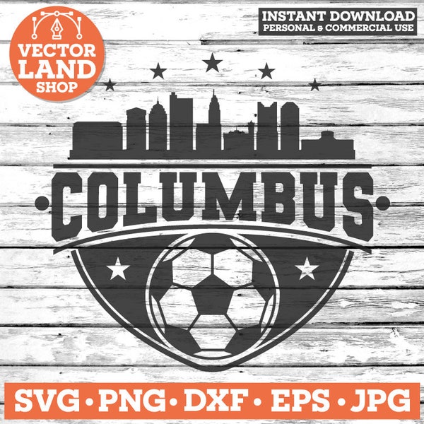 Columbus Soccer Svg, Columbus Svg, Soccer Team, Soccer Logo, Soccer Svg, Football, Columbus Skyline, Ohio Svg, Football Clipart, Soccer PNG.