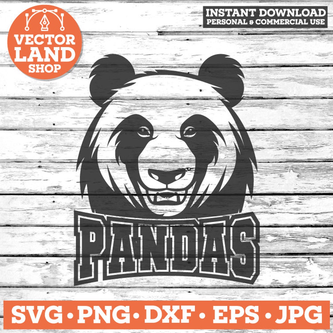 Panda Svg, Pandas Svg, Panda Png, School Mascot, Panda Clipart, Panda ...