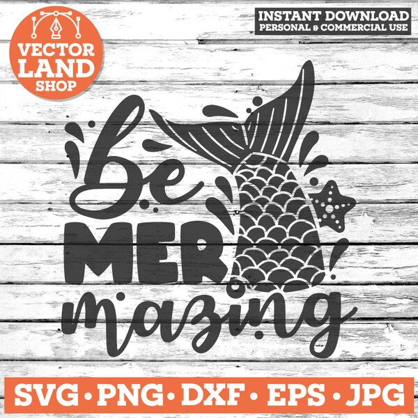 Be Mermazing Svg - Etsy