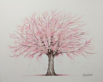 Tree Pencil Drawing - Etsy UK Tree Pencil Drawing - Etsy Uk