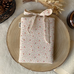 Porta libri tascabile in pile con stampa floreale